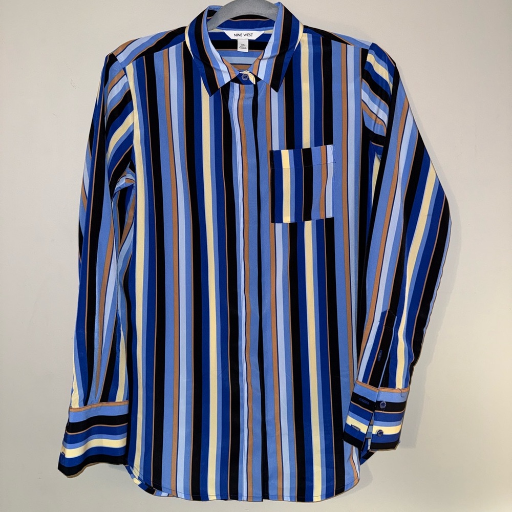 Nine West Multicolor Button Down Shirt